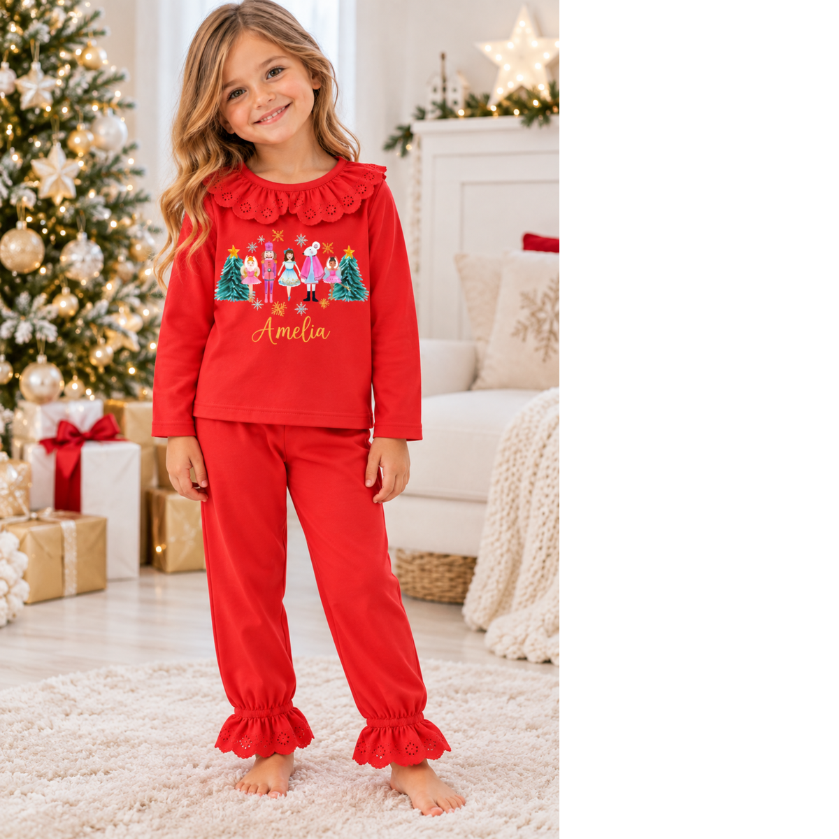 Luxury Nutcracker Children's Christmas Cotton Pyjamas
