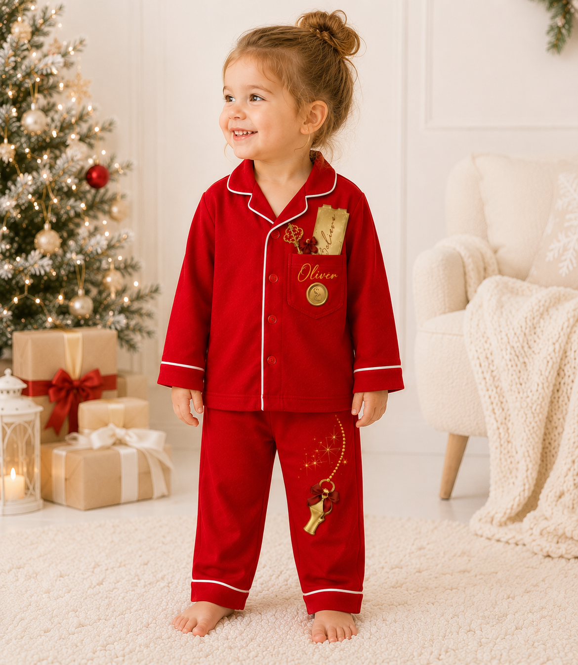 Personalised Family Polar Express Christmas Pyjamas