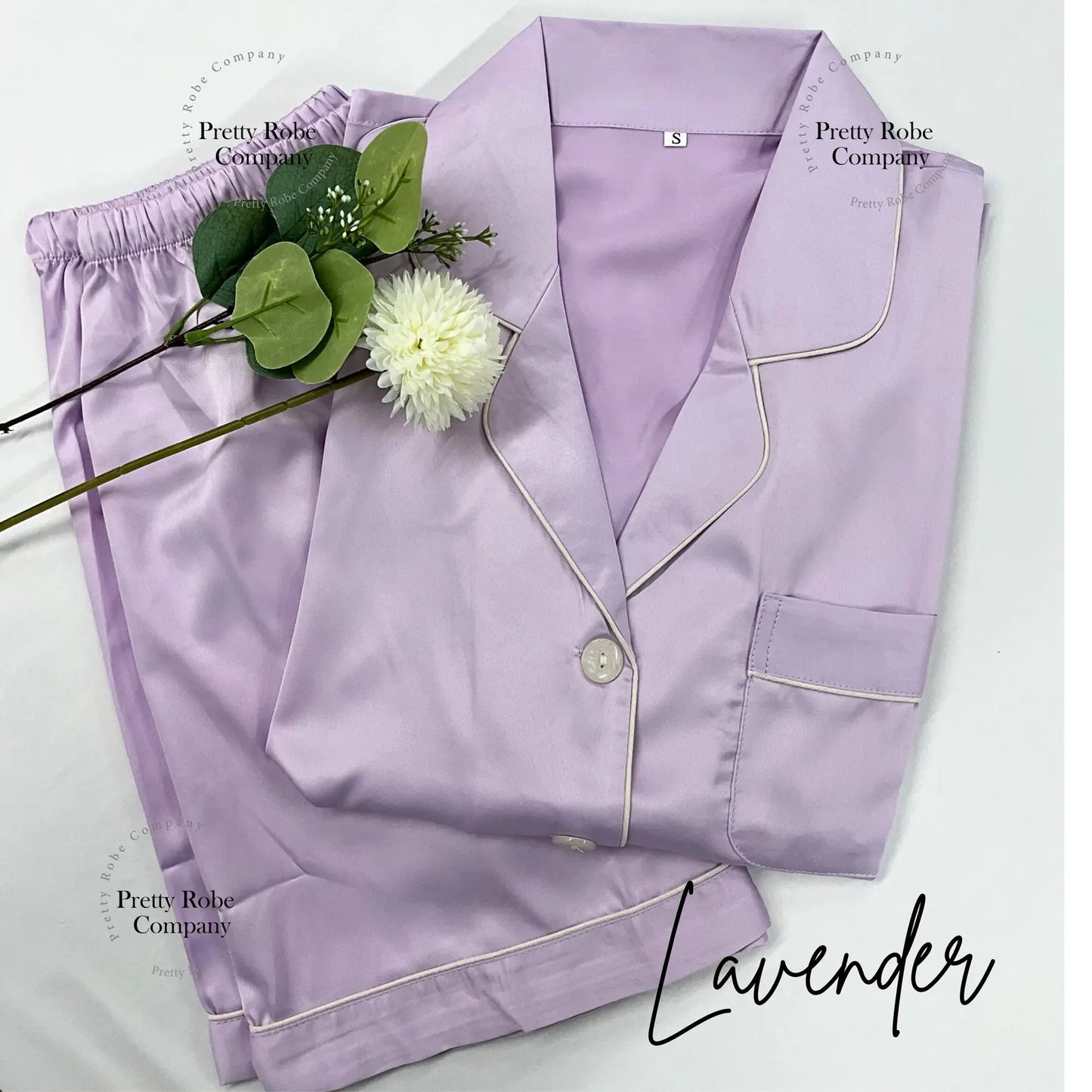 Personalised Bridesmaid Satin Short Pyjama Set | Custom Bridal Party PJs
