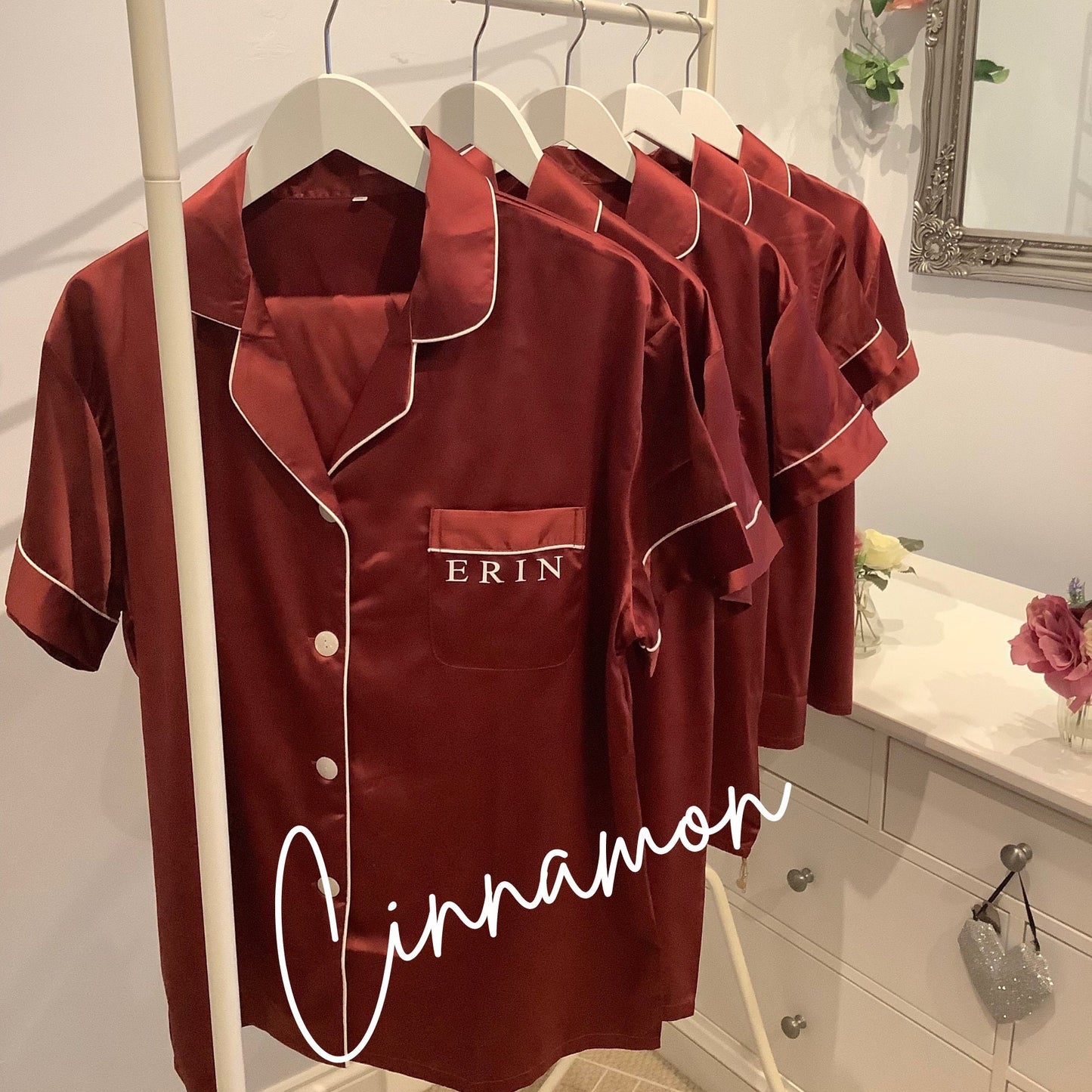 Personalised Bridesmaid Satin PJs, Wedding Party Gifts