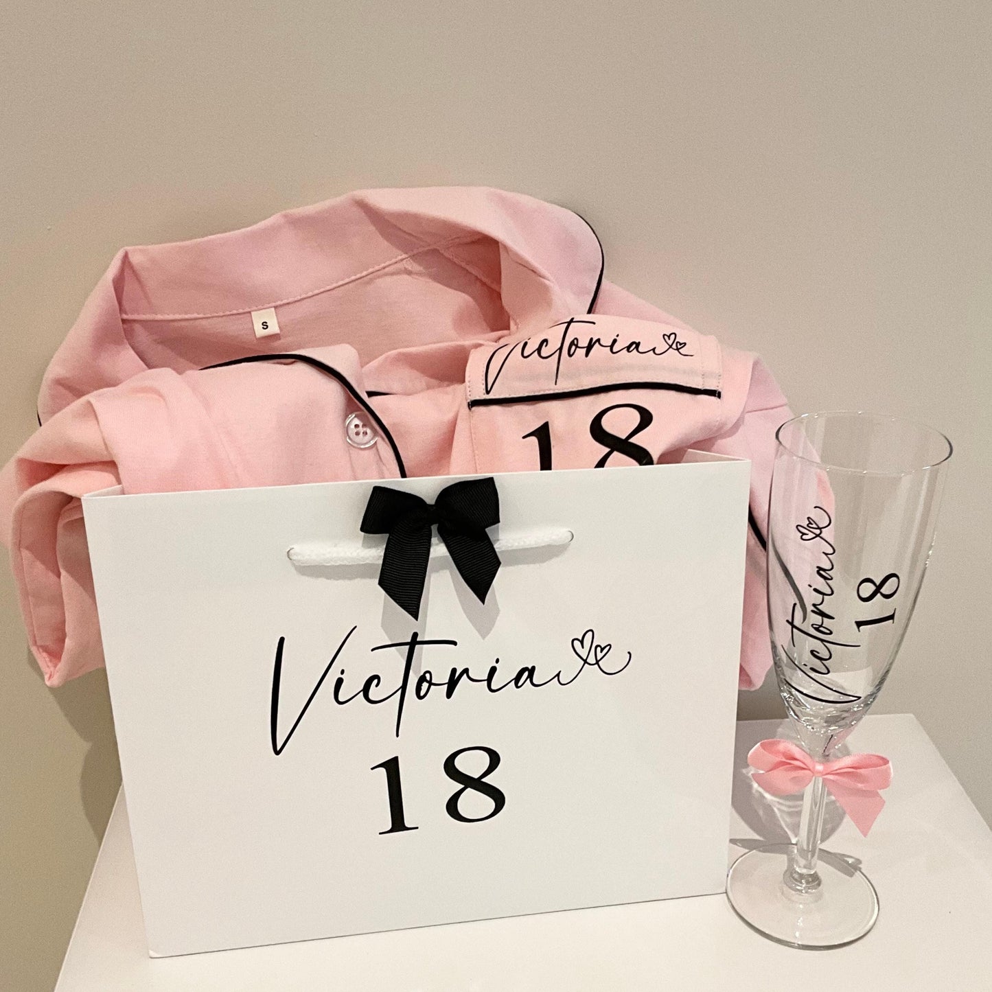Personalised Cotton Birthday Pyjamas  Custom Name & Age PJs | Soft Birthday Girl Sleepwear Set