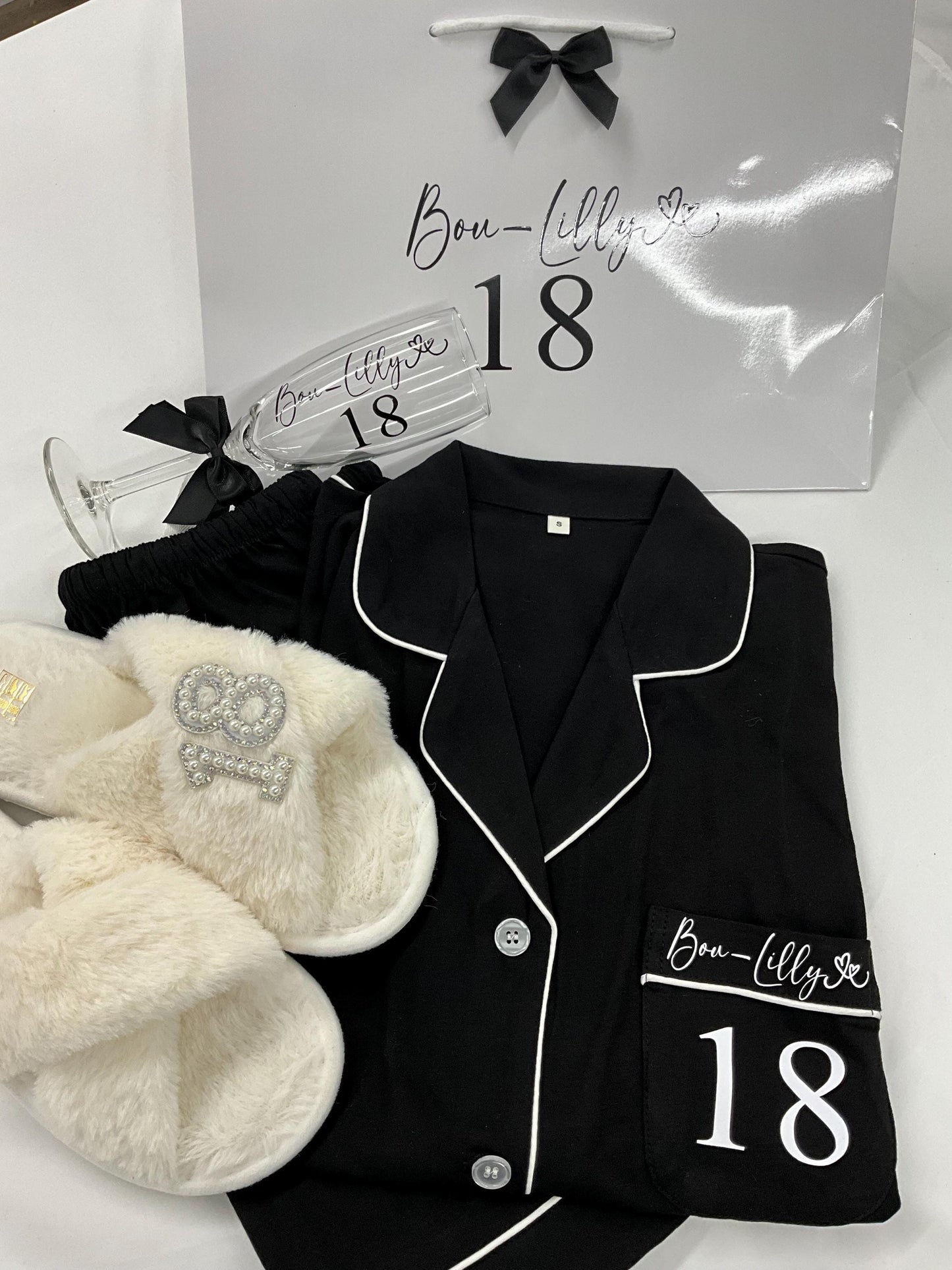 Personalised Cotton Birthday Pyjamas  Custom Name & Age PJs | Soft Birthday Girl Sleepwear Set