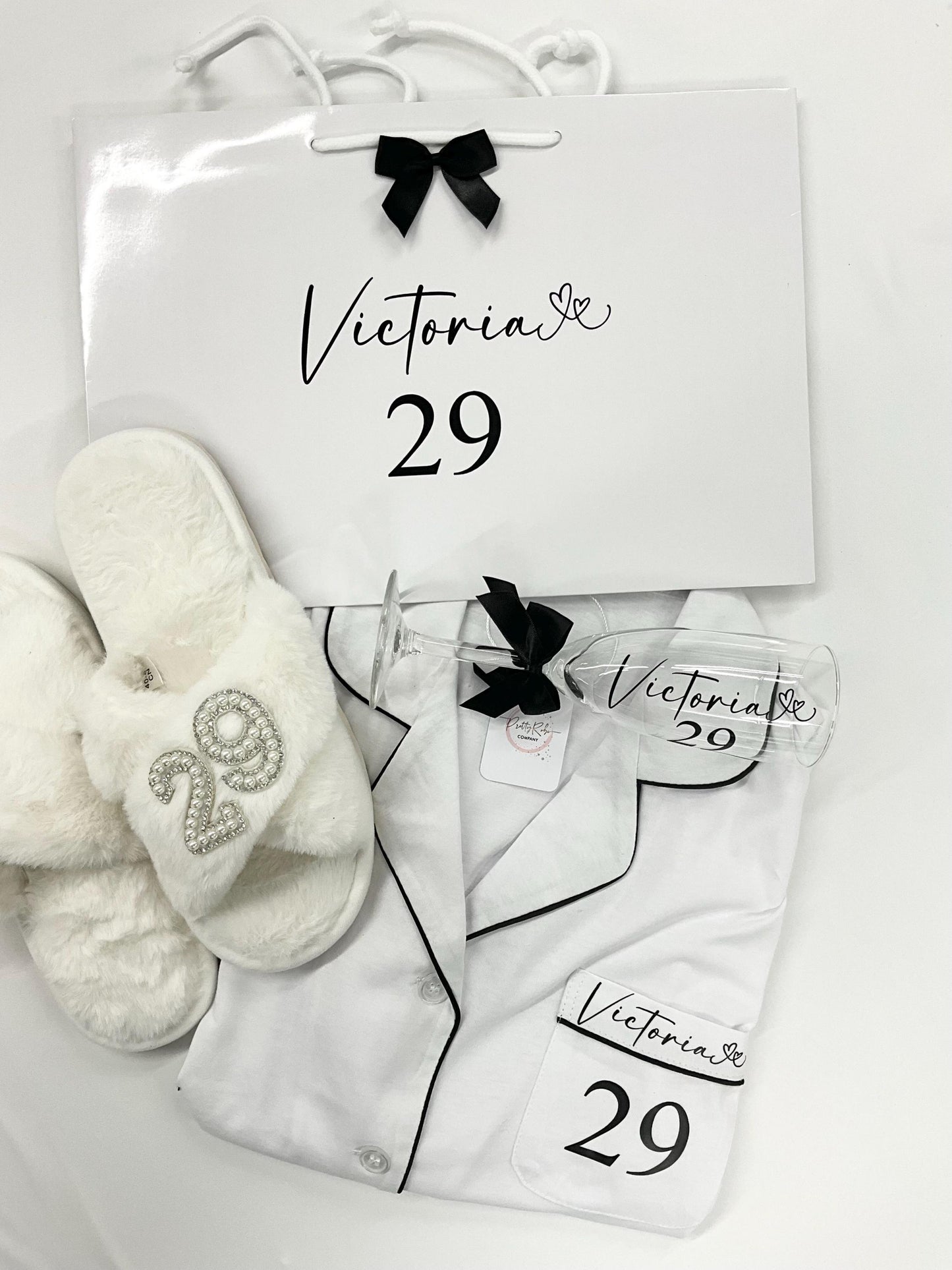 Personalised Cotton Birthday Pyjamas  Custom Name & Age PJs | Soft Birthday Girl Sleepwear Set